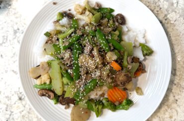 Healthy Recipes: Healthy ground Turkey Stir Fry Recipe by The Mediocre Cook