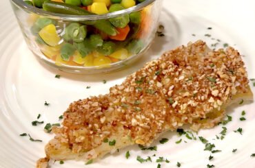 Healthy Recipes: Almond-Crusted Cod Recipe by The Mediocre Cook