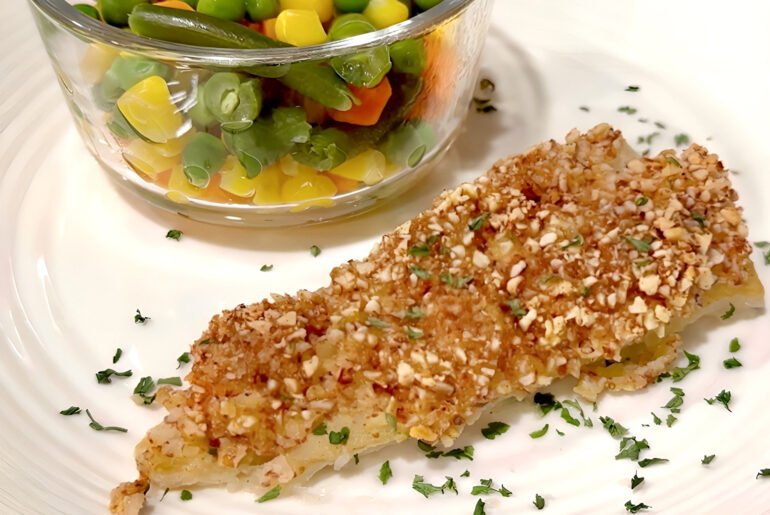 Healthy Recipes: Almond-Crusted Cod Recipe by The Mediocre Cook