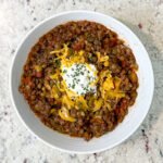 Healthy Recipes: Lentil Chili with Ground Turkey Recipe by The Mediocre Cook