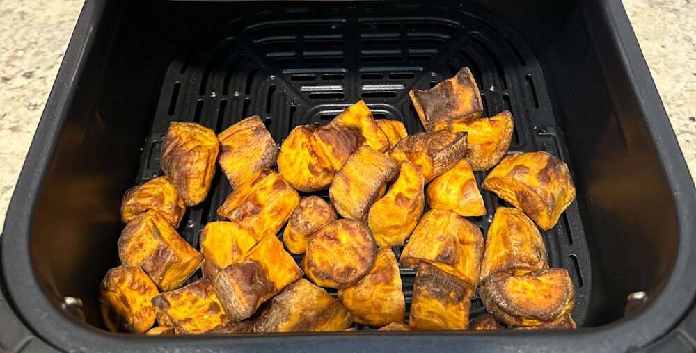 Healthy Recipes: Air Fryer Sweet Potato Cubes Recipe by The Mediocre Cook