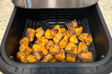 Healthy Recipes: Air Fryer Sweet Potato Cubes Recipe by The Mediocre Cook