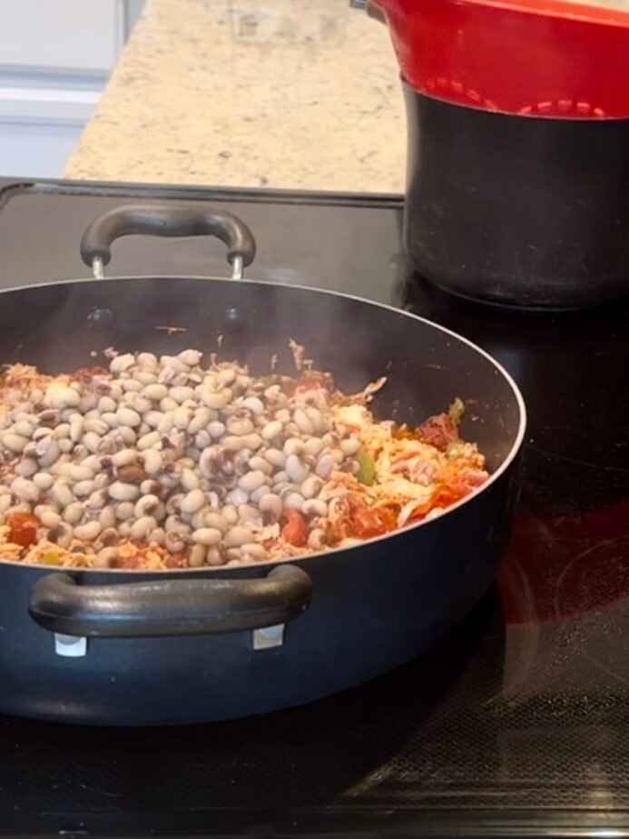 Black-Eyed Pea Casserole with Cornbread Crust Recipe