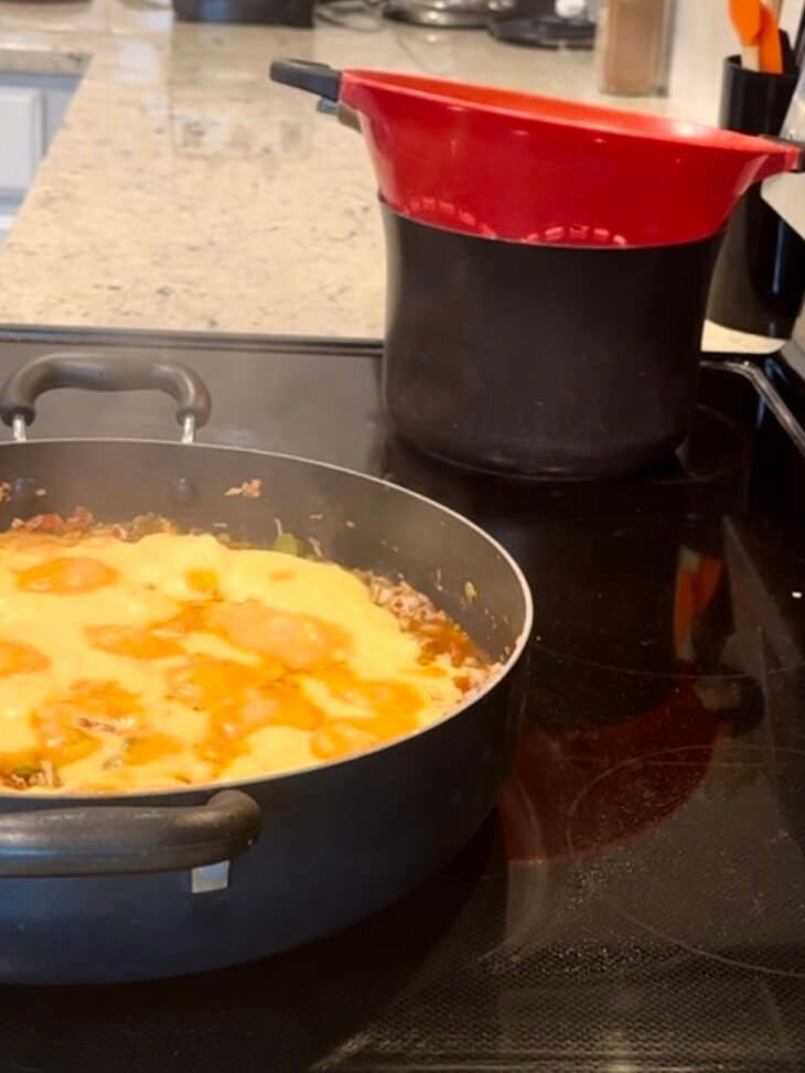 Black-Eyed Pea Casserole with Cornbread Crust Recipe